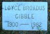 Gibble, Loyce Broadus